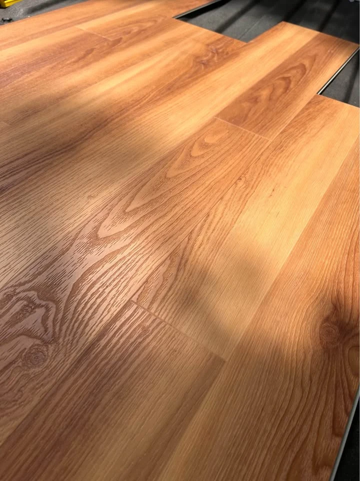 Pinecrest Place Oak planks laid out, warm oak grain